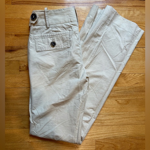 Zara Basics Khaki Straight Leg Pants - Picture 2 of 7